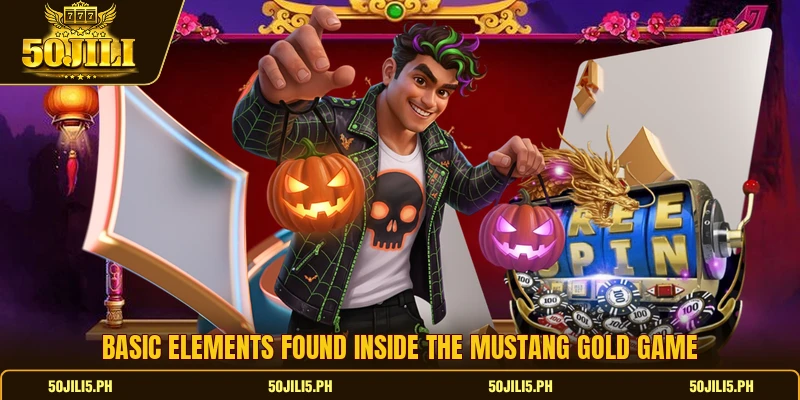 Basic elements found inside the mustang gold game