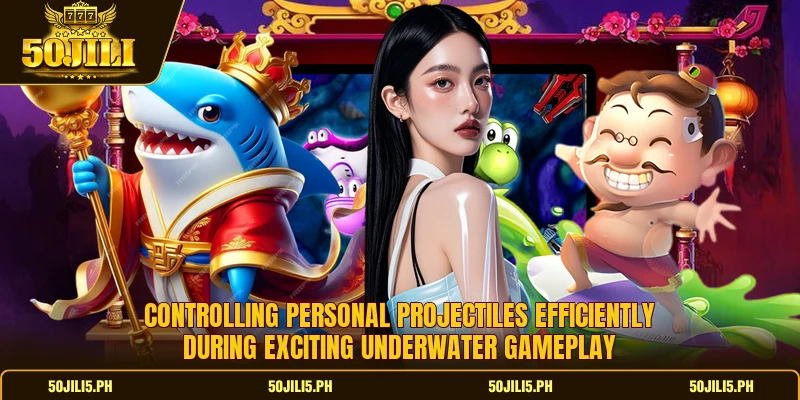 Controlling personal projectiles efficiently during exciting underwater gameplay