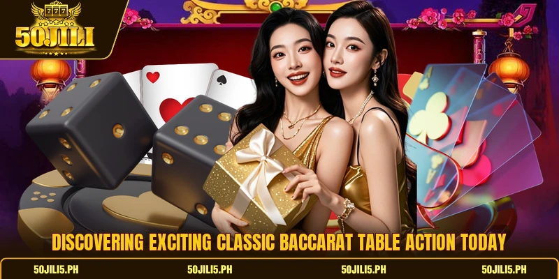 Discovering exciting classic baccarat table action today